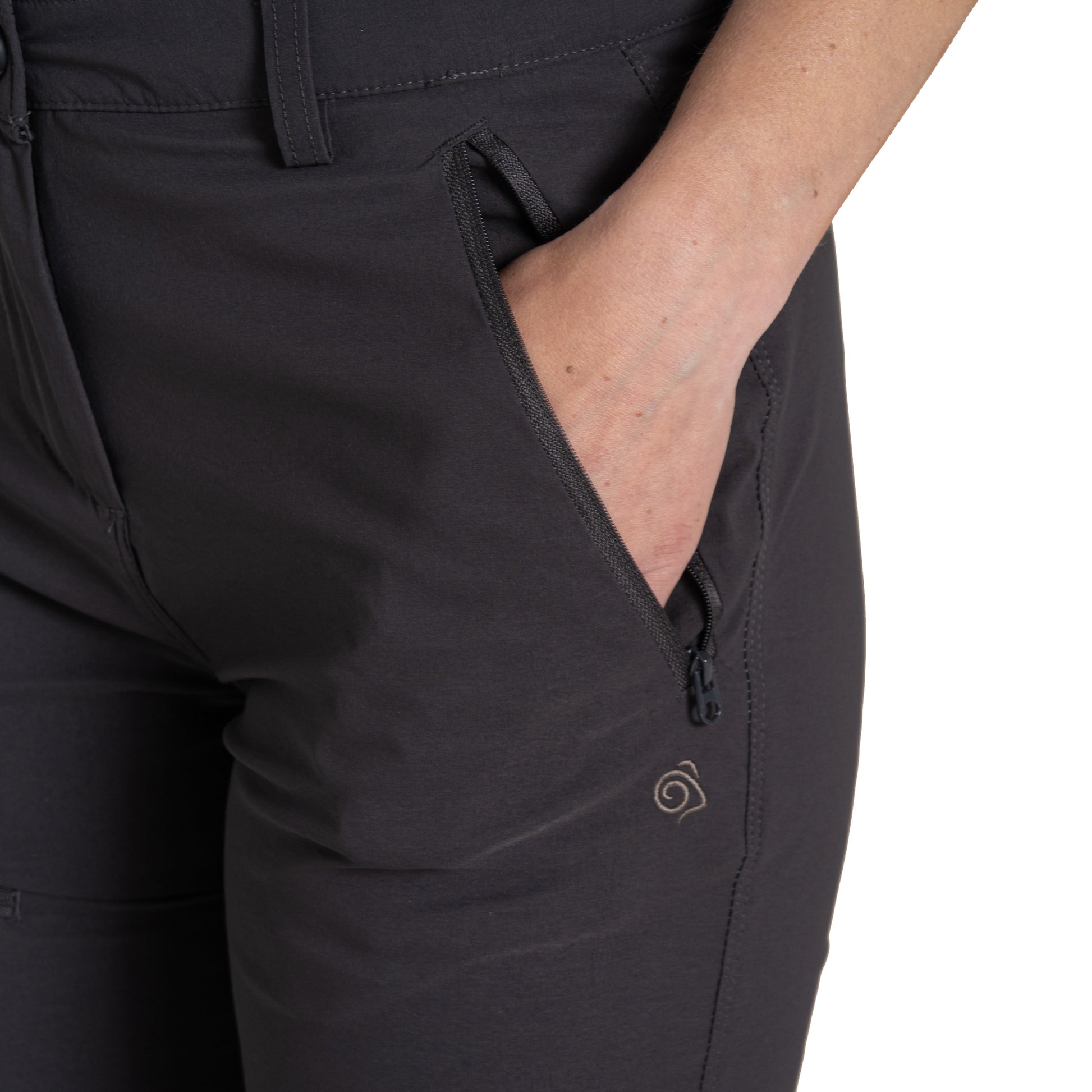Charcoal - Lifestyle - Craghoppers Womens-Ladies Pro III Nosilife Hiking Trousers