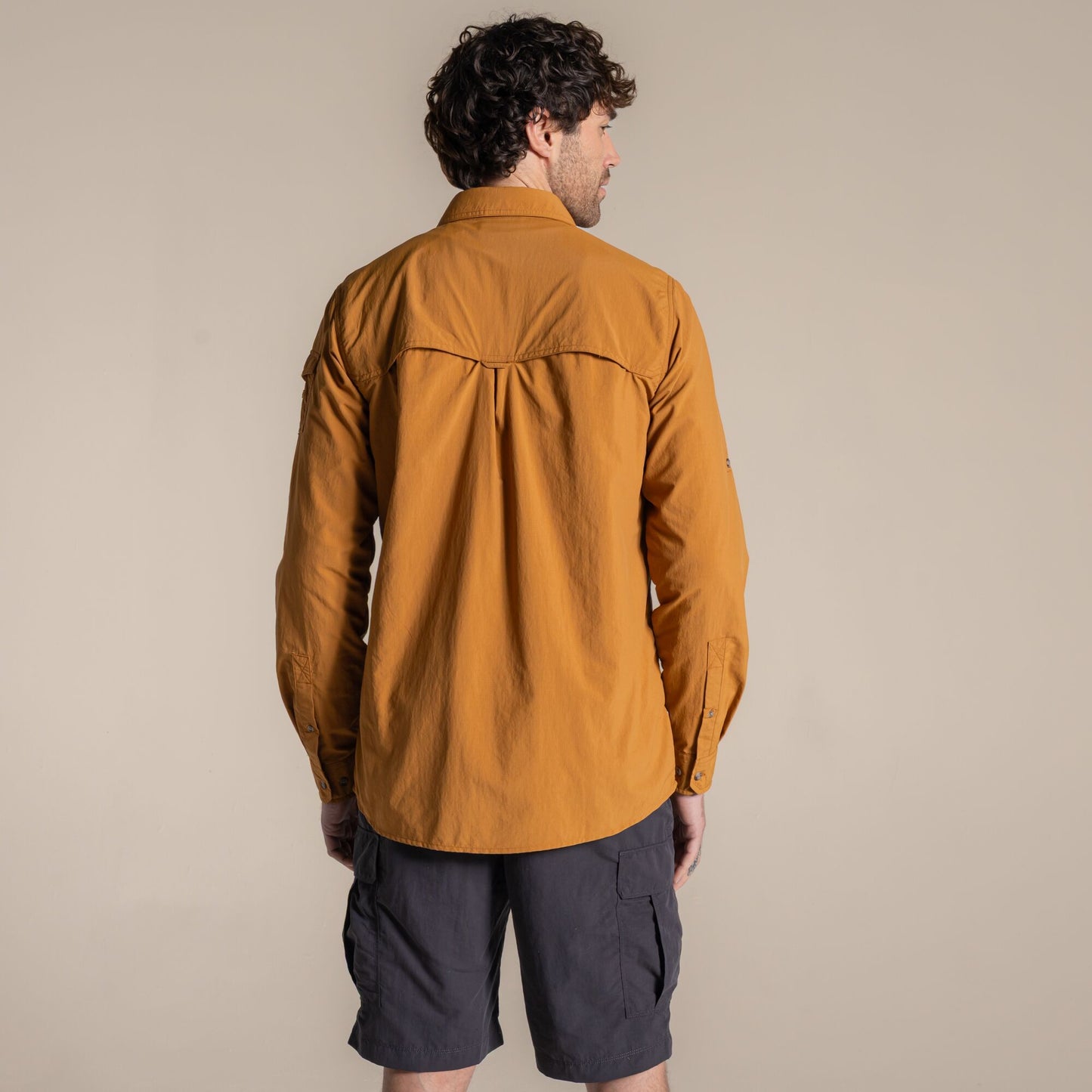 Deep Henna - Back - Craghoppers Mens Adventure III Nosilife Long-Sleeved Shirt