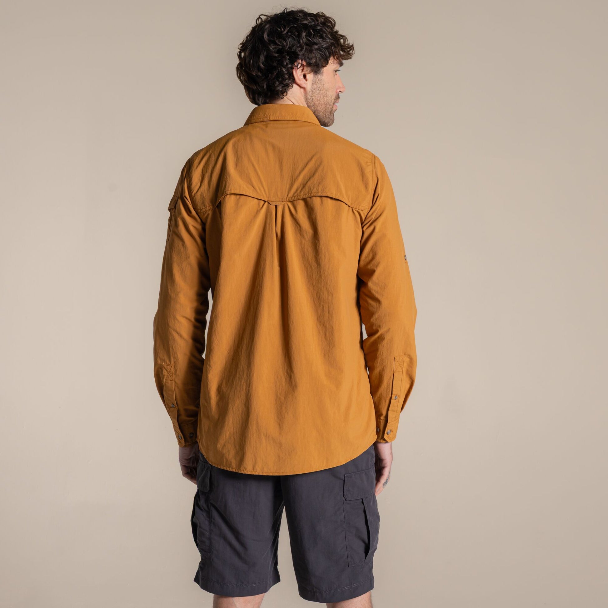 Deep Henna - Back - Craghoppers Mens Adventure III Nosilife Long-Sleeved Shirt