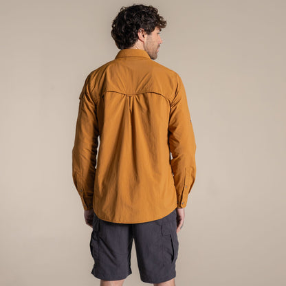 Deep Henna - Back - Craghoppers Mens Adventure III Nosilife Long-Sleeved Shirt