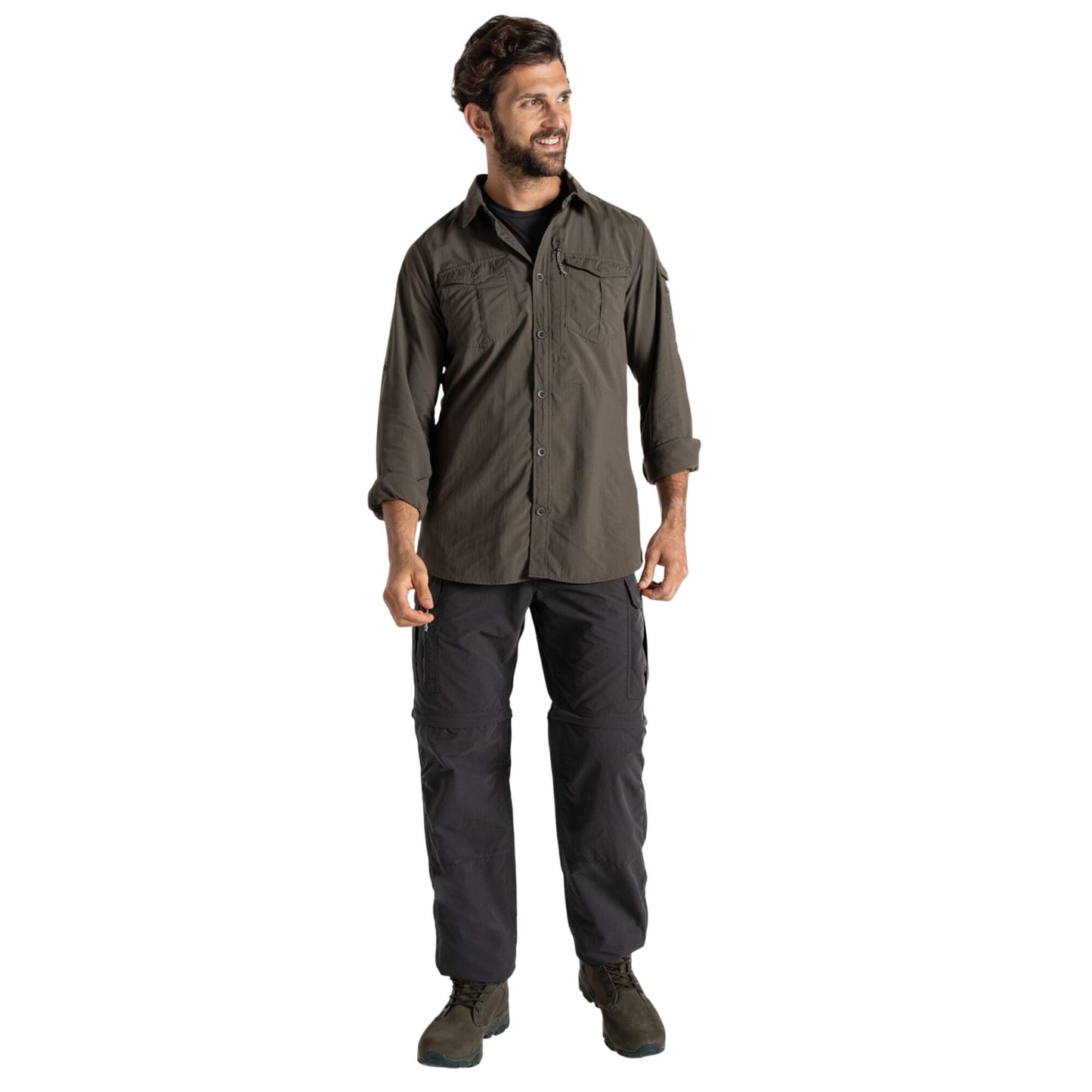 Woodland Green - Lifestyle - Craghoppers Mens Adventure III Nosilife Long-Sleeved Shirt