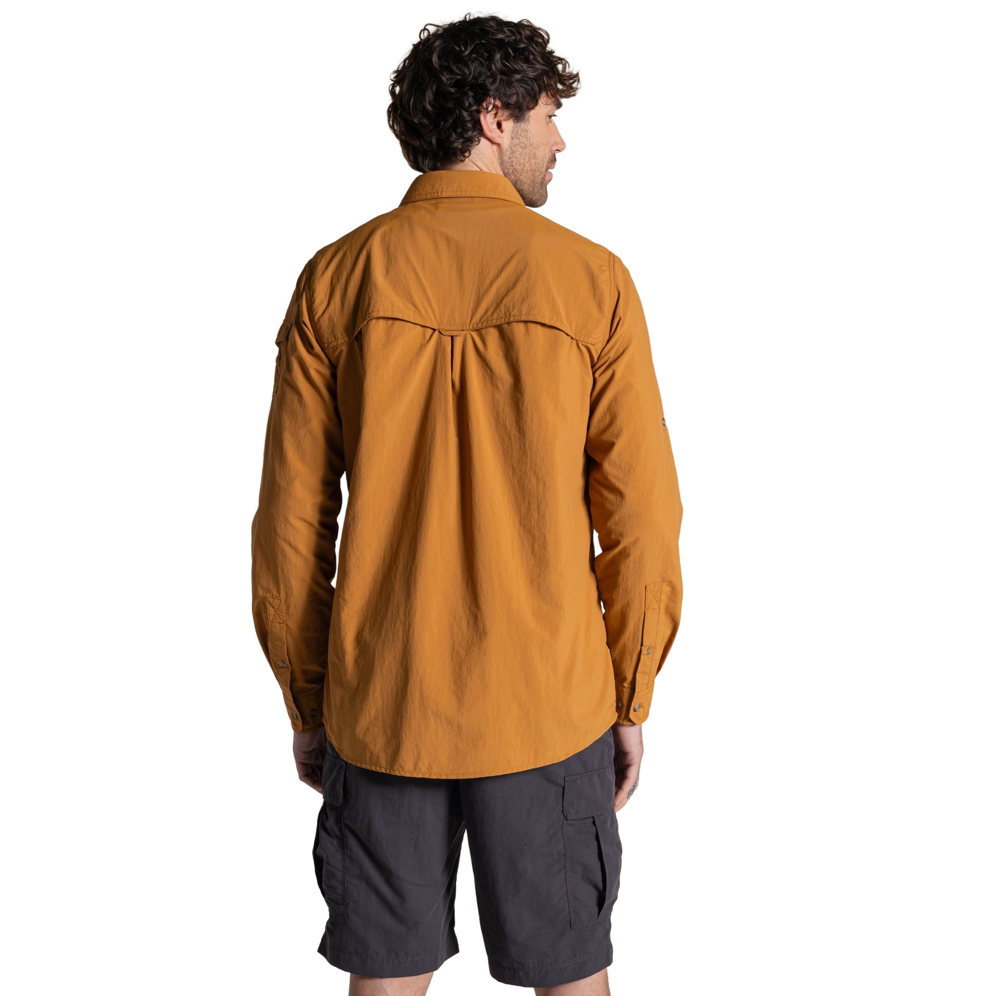 Deep Henna - Side - Craghoppers Mens Adventure III Nosilife Long-Sleeved Shirt