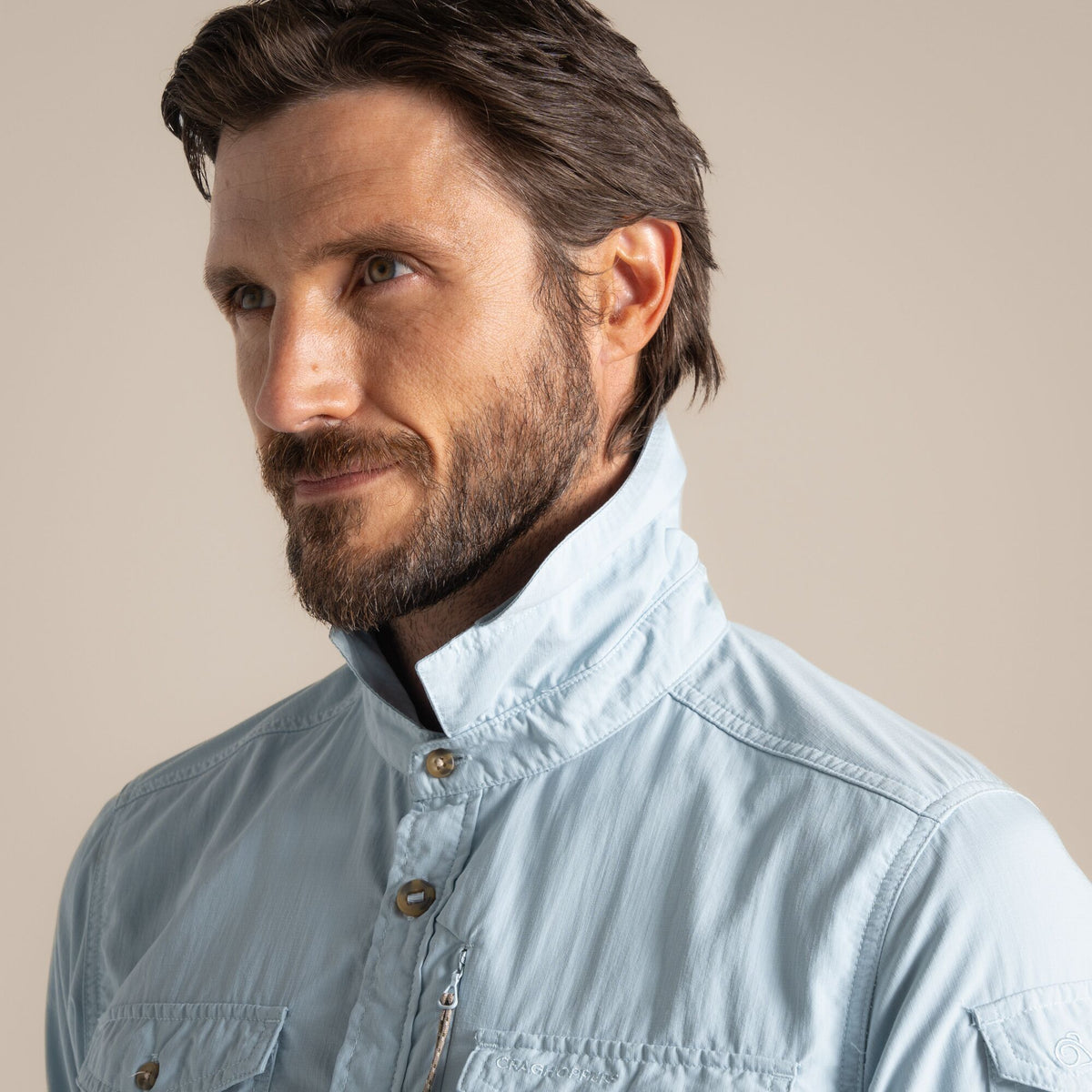 Niagara Blue - Lifestyle - Craghoppers Mens Adventure III Nosilife Long-Sleeved Shirt