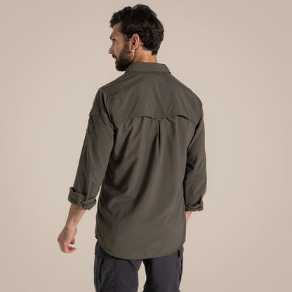 Woodland Green - Back - Craghoppers Mens Adventure III Nosilife Long-Sleeved Shirt