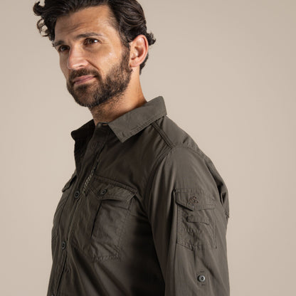 Woodland Green - Lifestyle - Craghoppers Mens Adventure III Nosilife Long-Sleeved Shirt