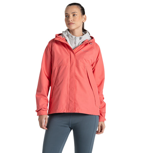 Deep Coral - Front - Craghoppers Womens-Ladies Ossus Waterproof Jacket