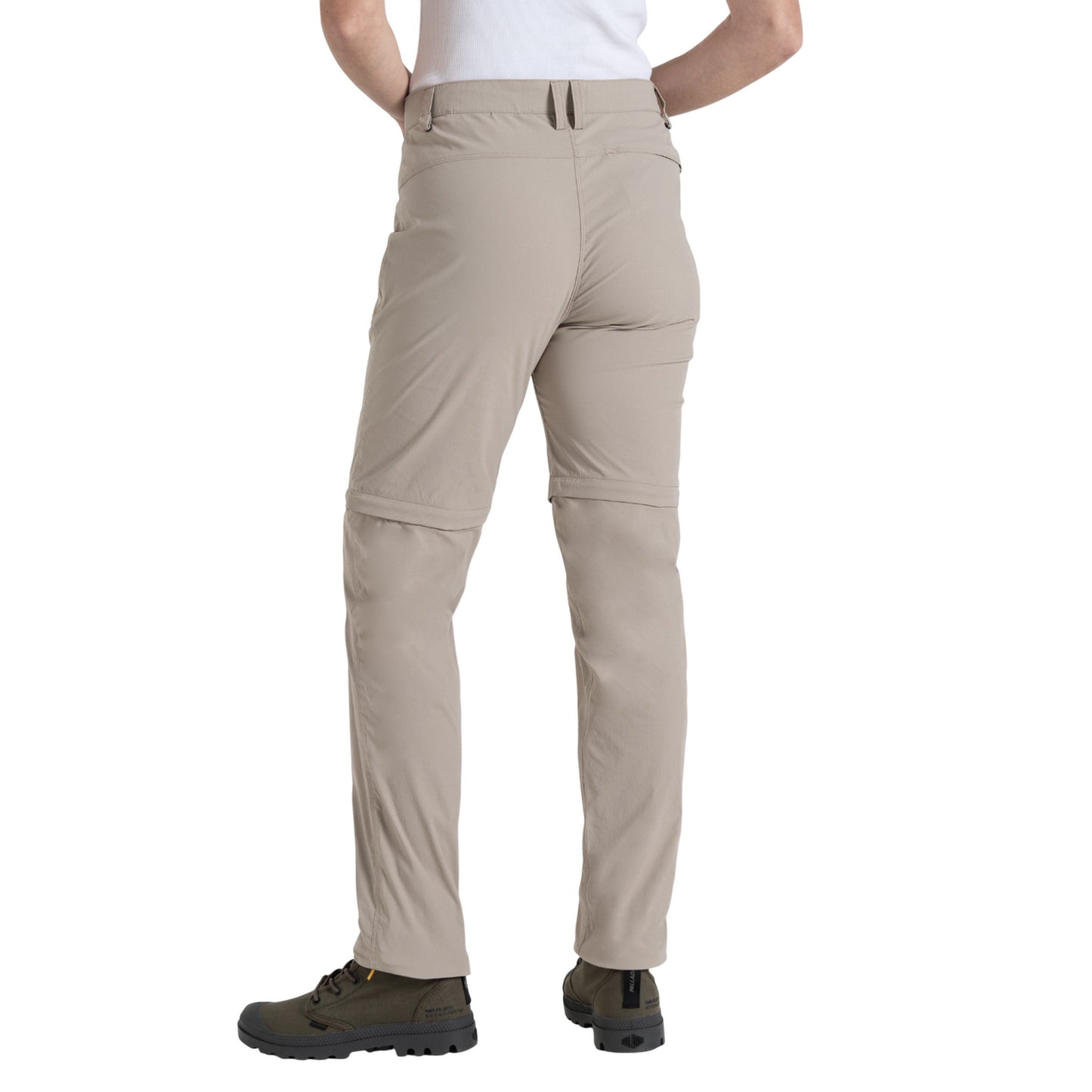Soft Mushroom - Back - Craghoppers Womens-Ladies Pro III Nosilife Convertible Trousers