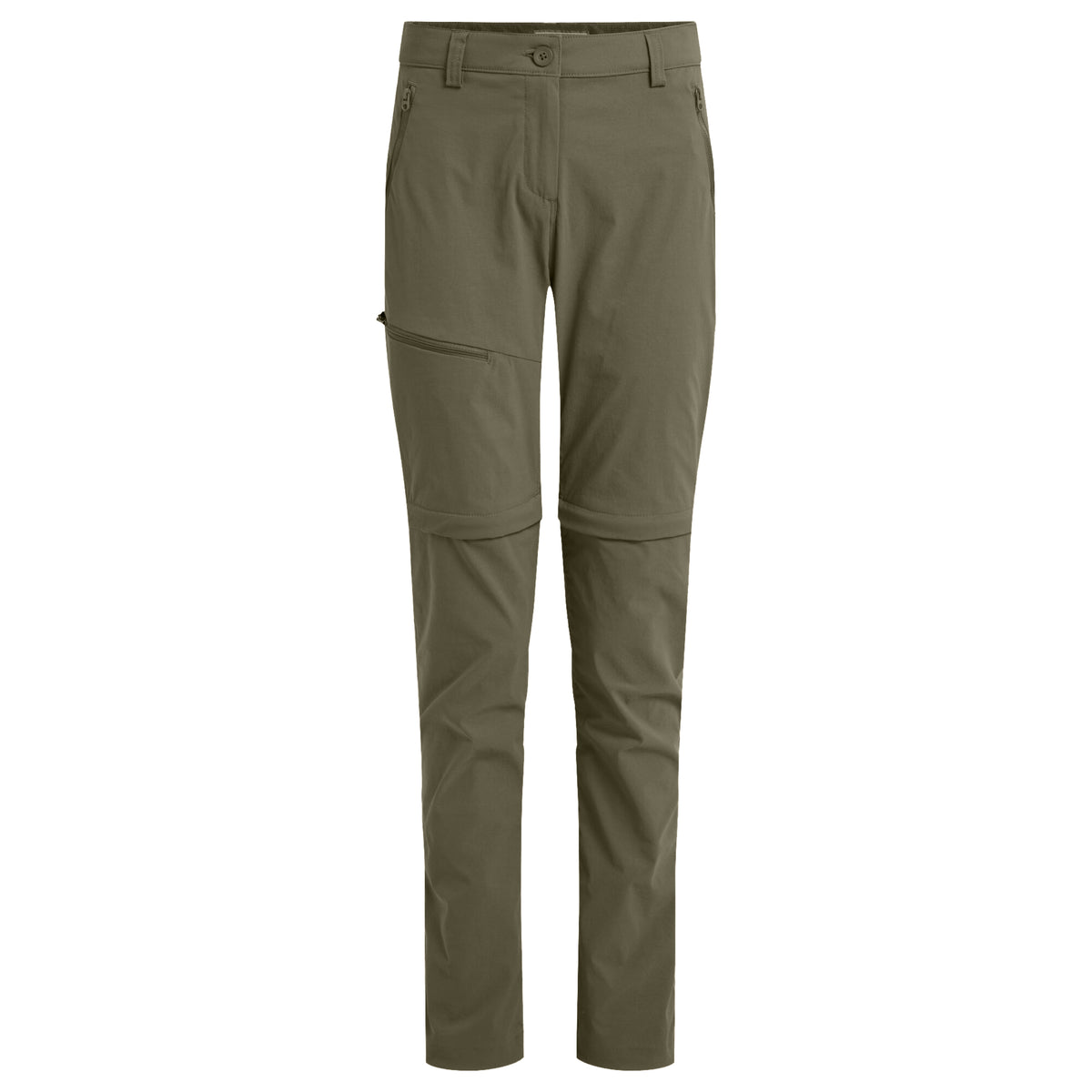 Wild Olive - Front - Craghoppers Womens-Ladies Pro III Nosilife Convertible Trousers
