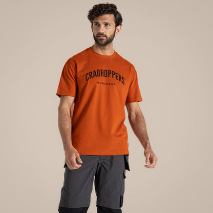Potters Clay - Pack Shot - Craghoppers Mens Batley Work T-Shirt