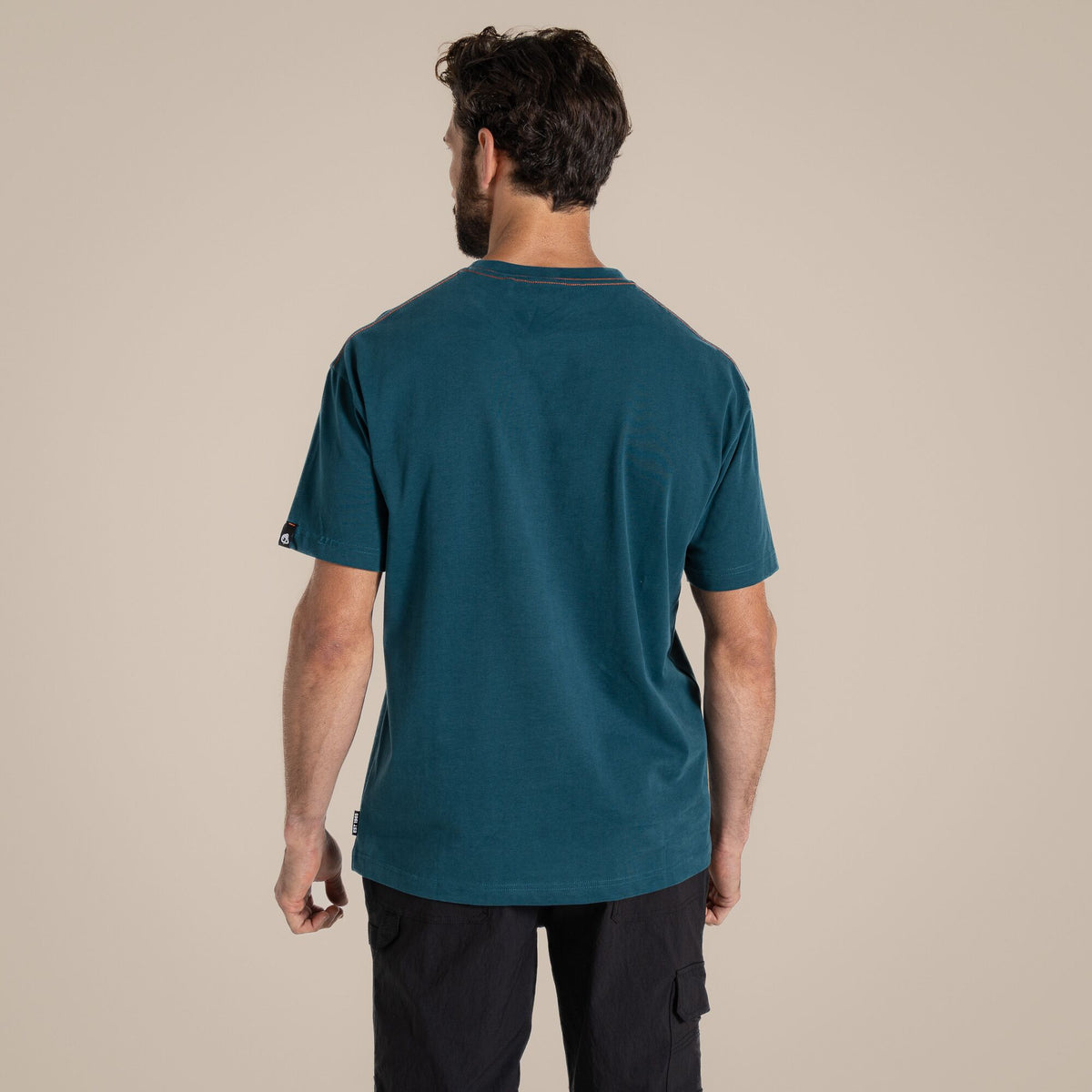 Dark Aegean Blue - Back - Craghoppers Mens Batley Work T-Shirt