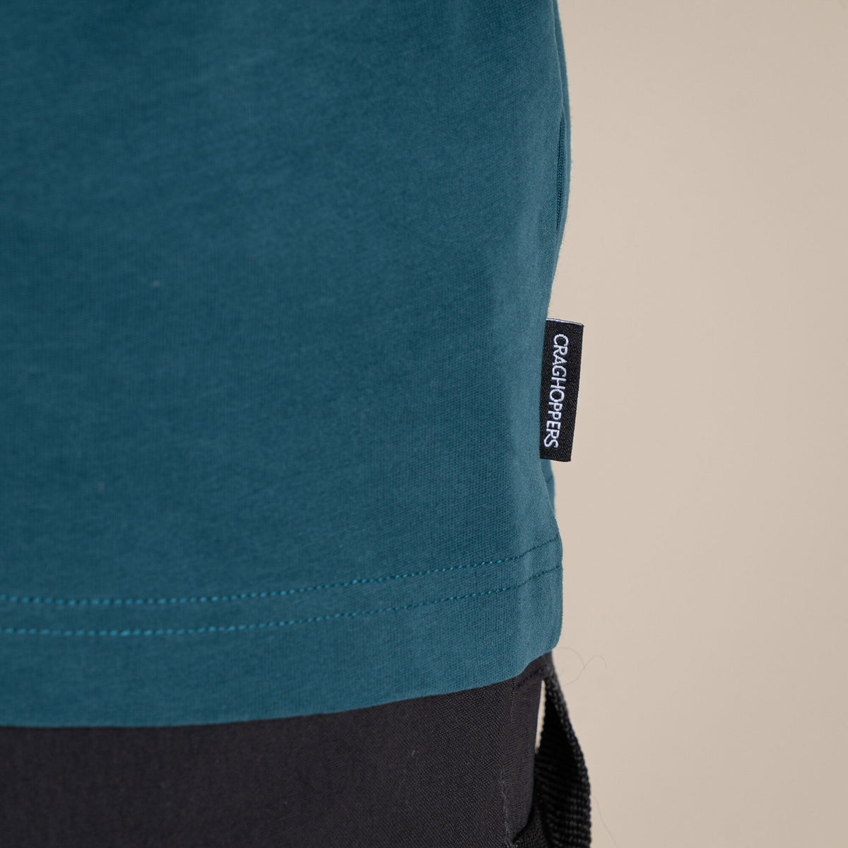 Dark Aegean Blue - Side - Craghoppers Mens Batley Work T-Shirt