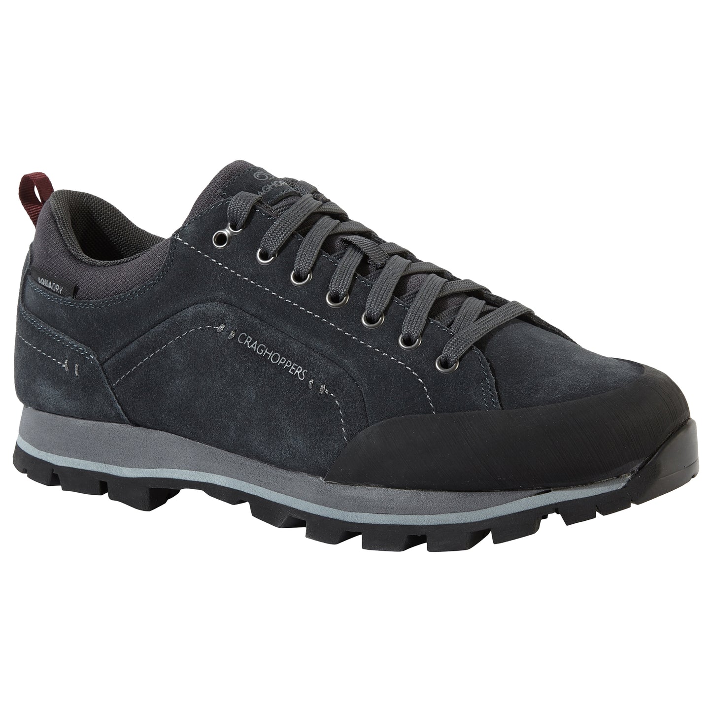 Black Pepper - Side - Craghoppers Mens Onega Leather Eco Friendly Shoes