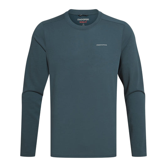Blue Stone - Front - Craghoppers Mens Abel Nosilife Long-Sleeved T-Shirt