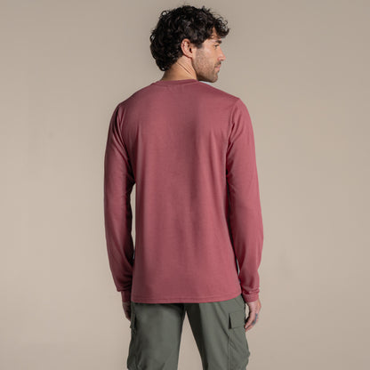 Atlas Red - Back - Craghoppers Mens Abel Nosilife Long-Sleeved T-Shirt