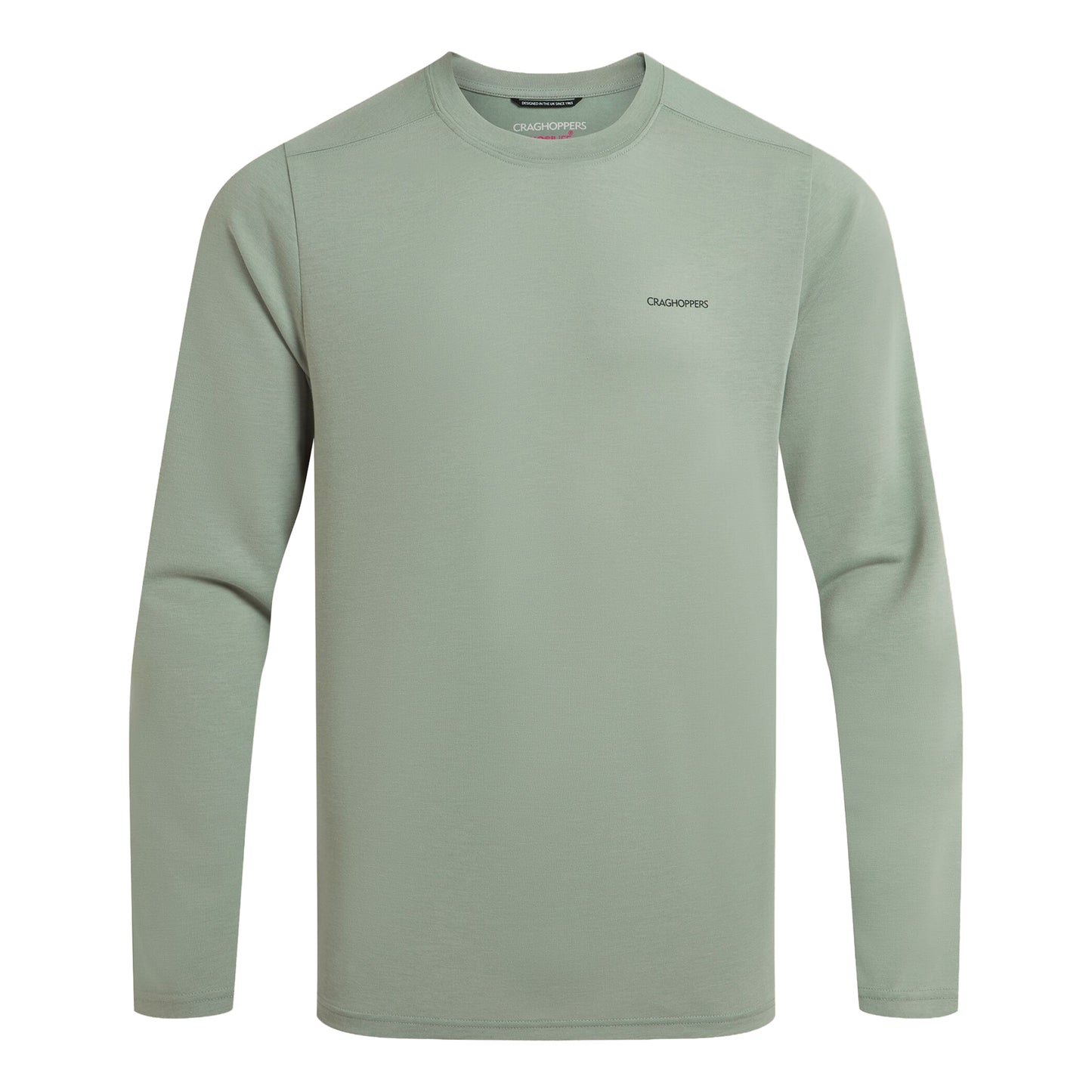 Lichen Green - Front - Craghoppers Mens Abel Nosilife Long-Sleeved T-Shirt