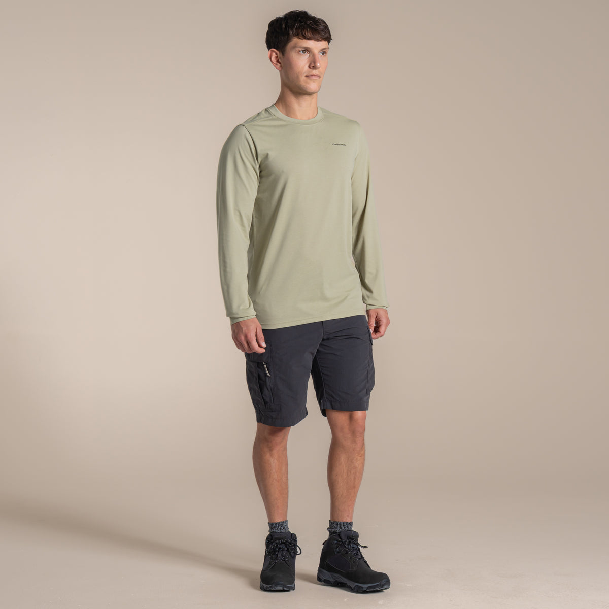 Bayleaf - Pack Shot - Craghoppers Mens Abel Nosilife Long-Sleeved T-Shirt