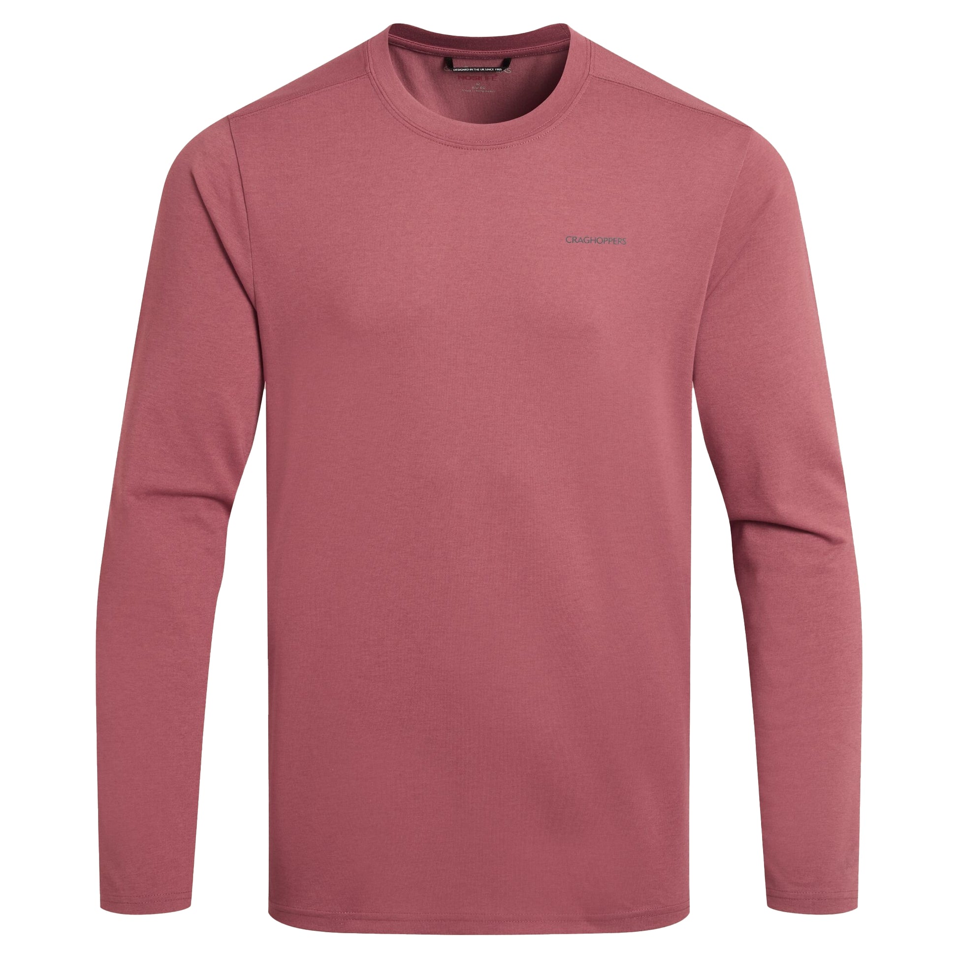 Atlas Red - Front - Craghoppers Mens Abel Nosilife Long-Sleeved T-Shirt