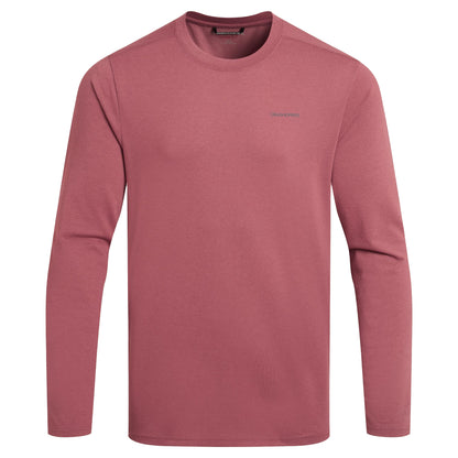 Atlas Red - Front - Craghoppers Mens Abel Nosilife Long-Sleeved T-Shirt