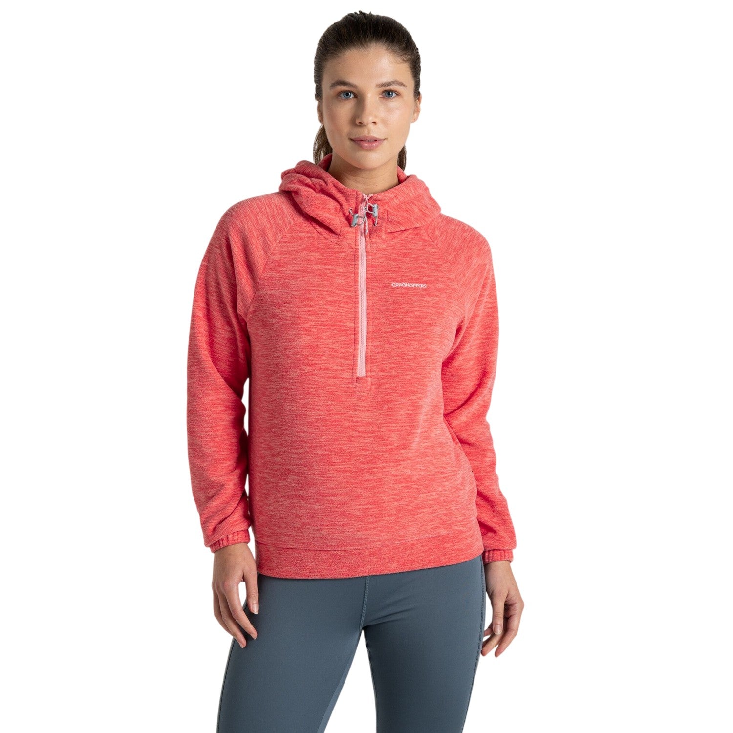 Coral Reef - Side - Craghoppers Womens-Ladies Esk Half Zip Fleece Top