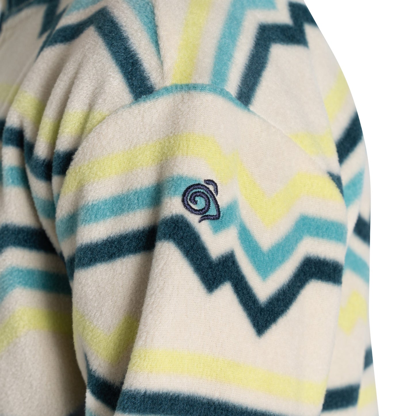 Key Lime - Side - Craghoppers Childrens-Kids Bachas Abstract Lines Half Zip Fleece Top