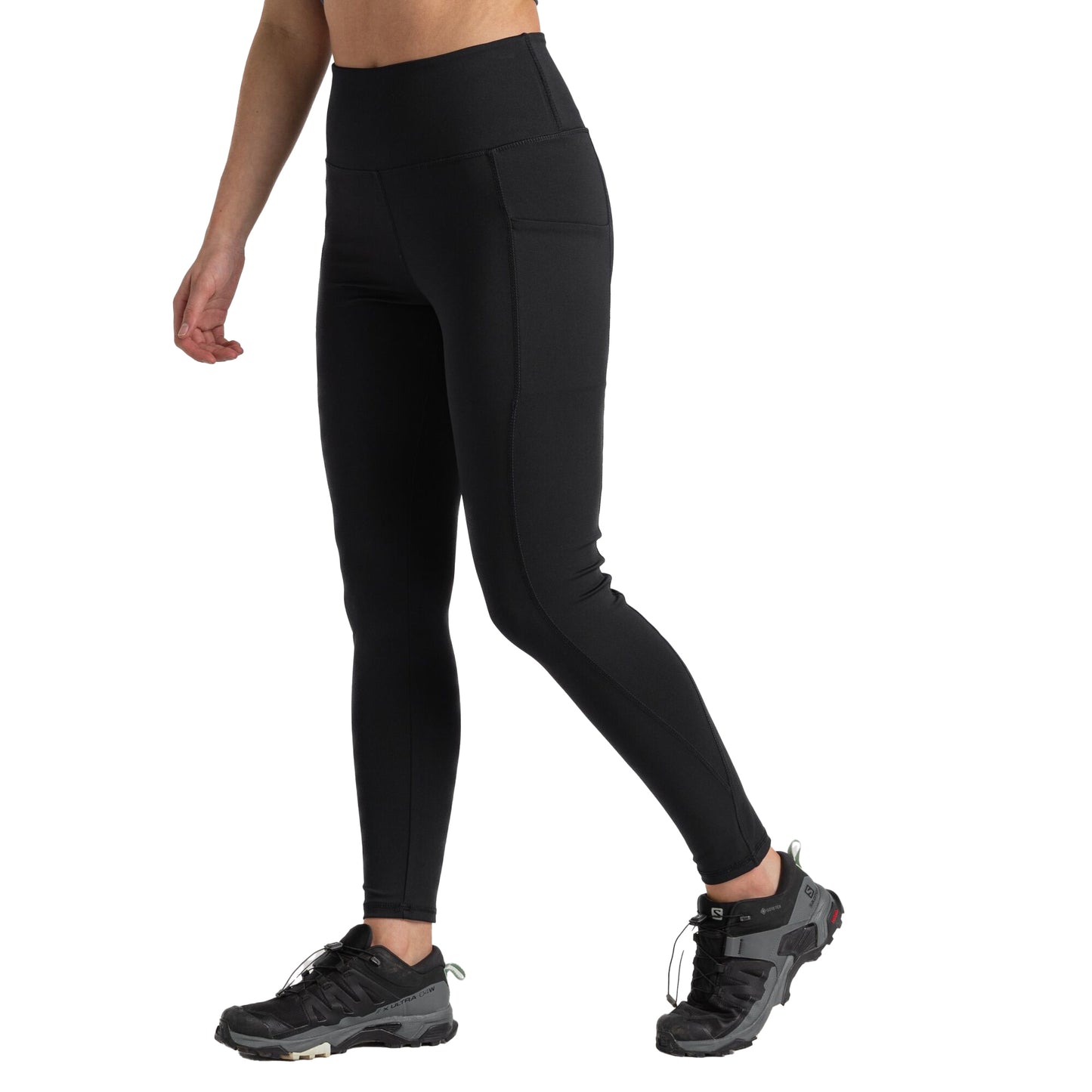 Black - Side - Craghoppers Womens-Ladies Kiwi Leggings
