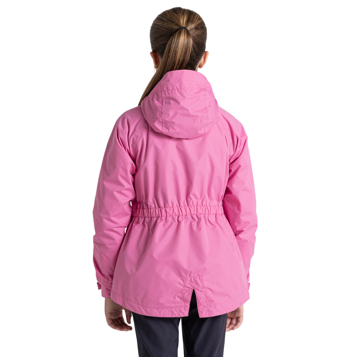 Pink Carnation - Back - Craghoppers Childrens-Kids Brittany Waterproof Jacket