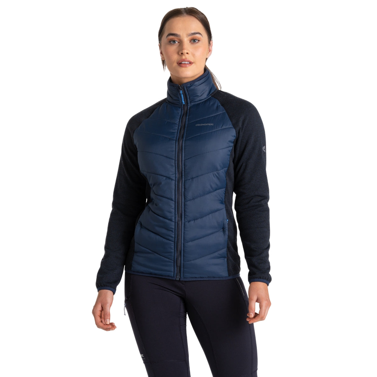 Blue Navy - Side - Craghoppers Womens-Ladies Carmela Hybrid Jacket