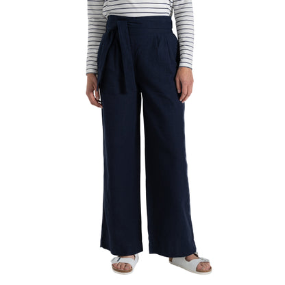 Blue Navy - Front - Craghoppers Womens-Ladies Ophelia NosiBotanical Trousers