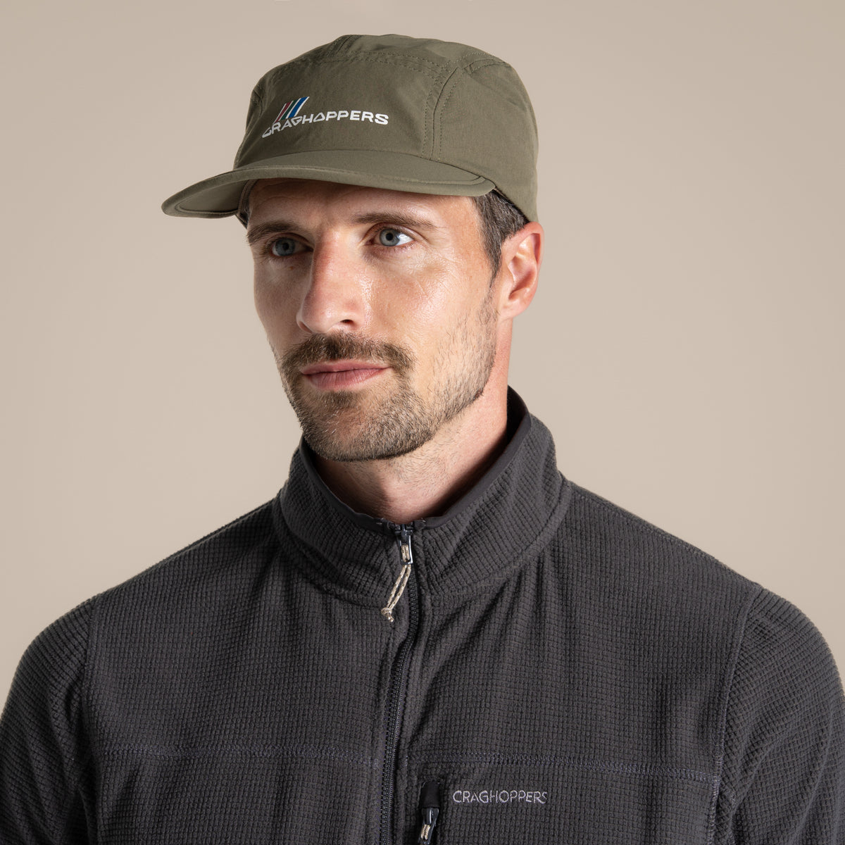 Wild Olive - Close up - Craghoppers Unisex Adult Multi Active II Nosilife Baseball Cap