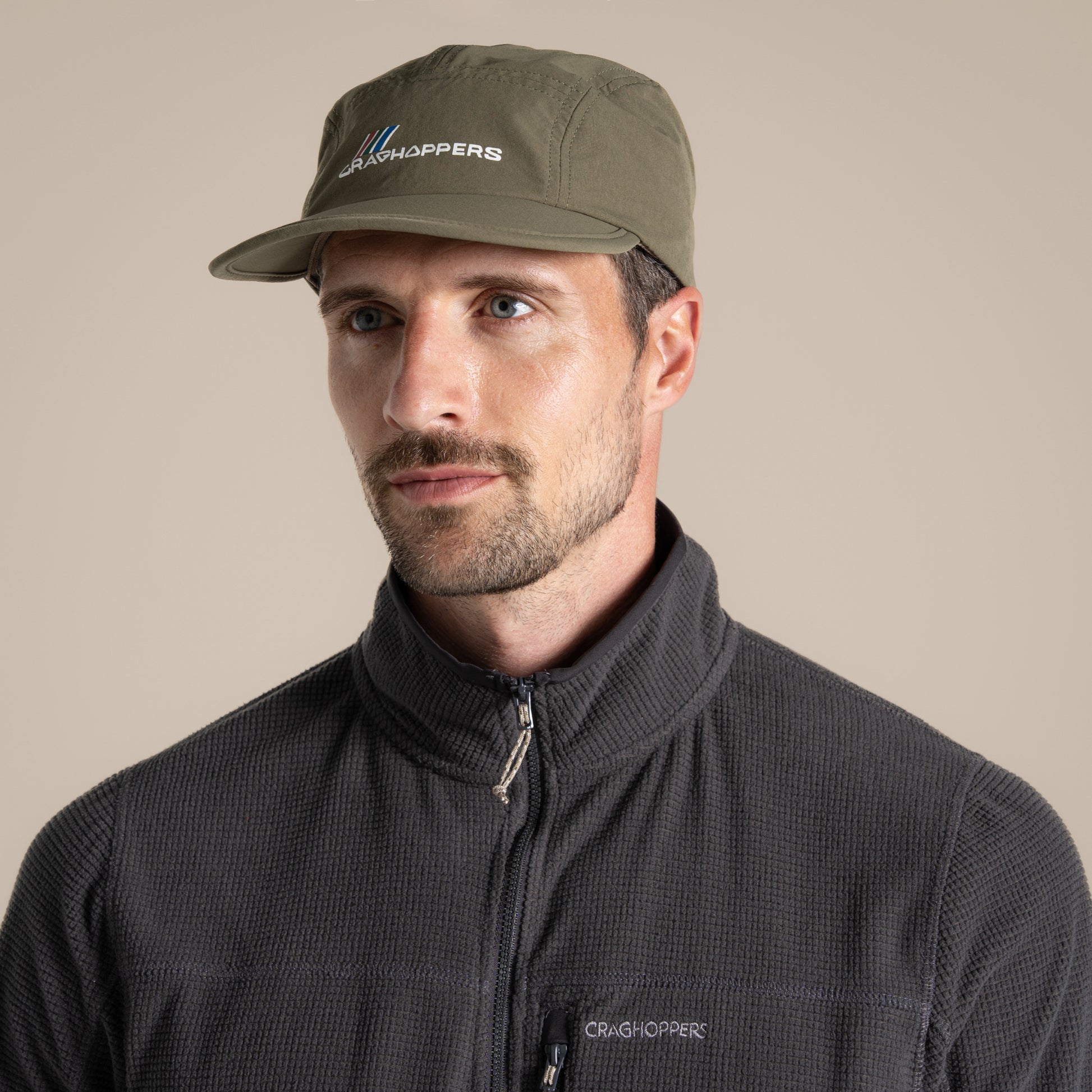 Wild Olive - Close up - Craghoppers Unisex Adult Multi Active II Nosilife Baseball Cap