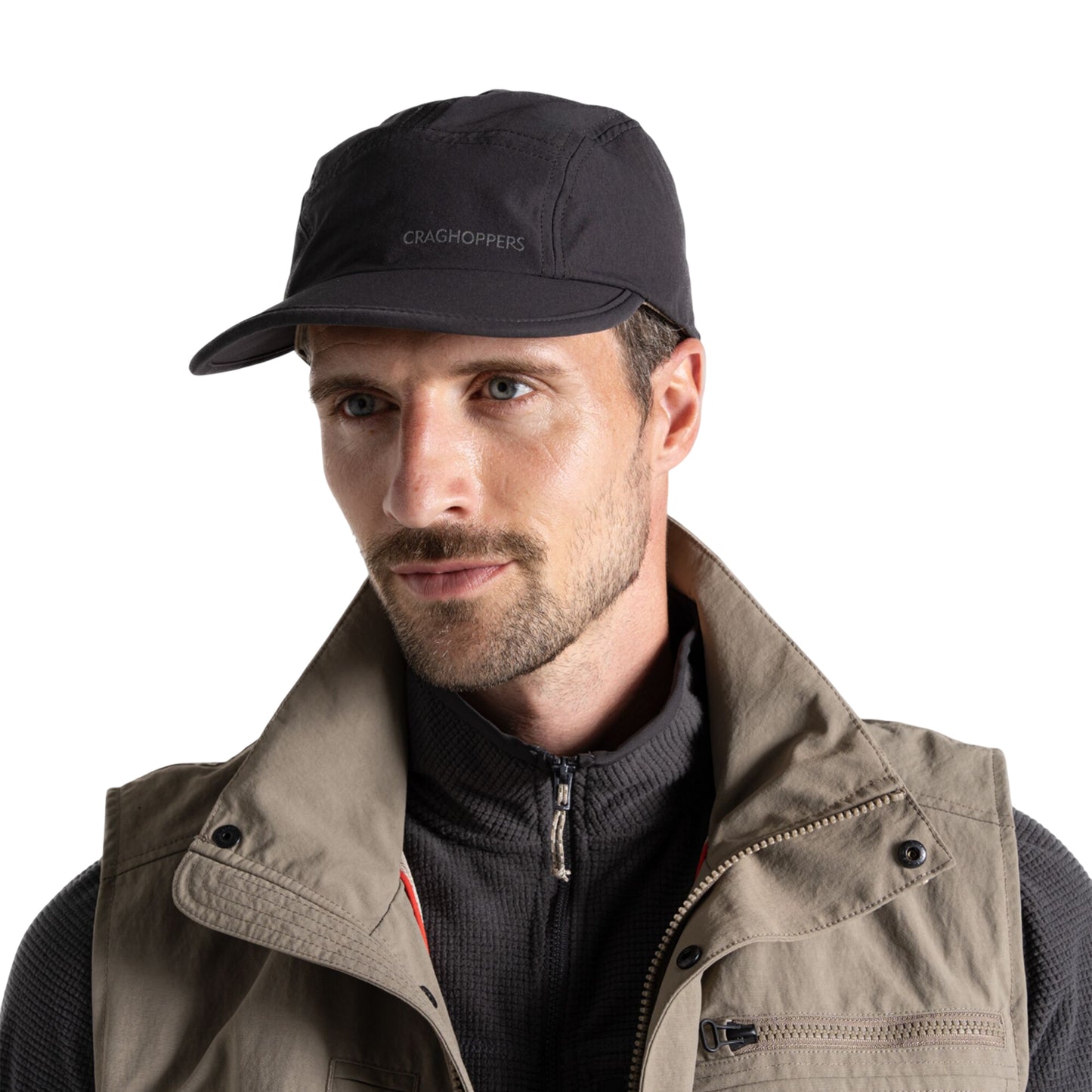 Black Pepper - Front - Craghoppers Unisex Adult Multi Active II Nosilife Baseball Cap