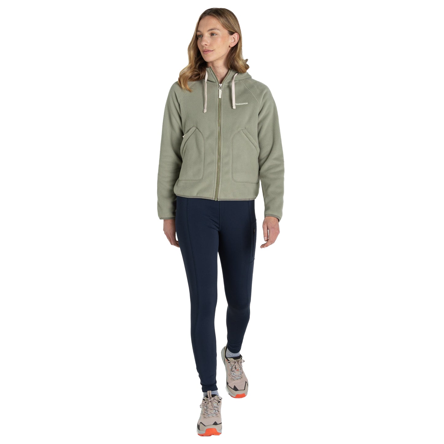 Vert - Side - Craghoppers Womens-Ladies Grainne Full Zip Fleece Jacket