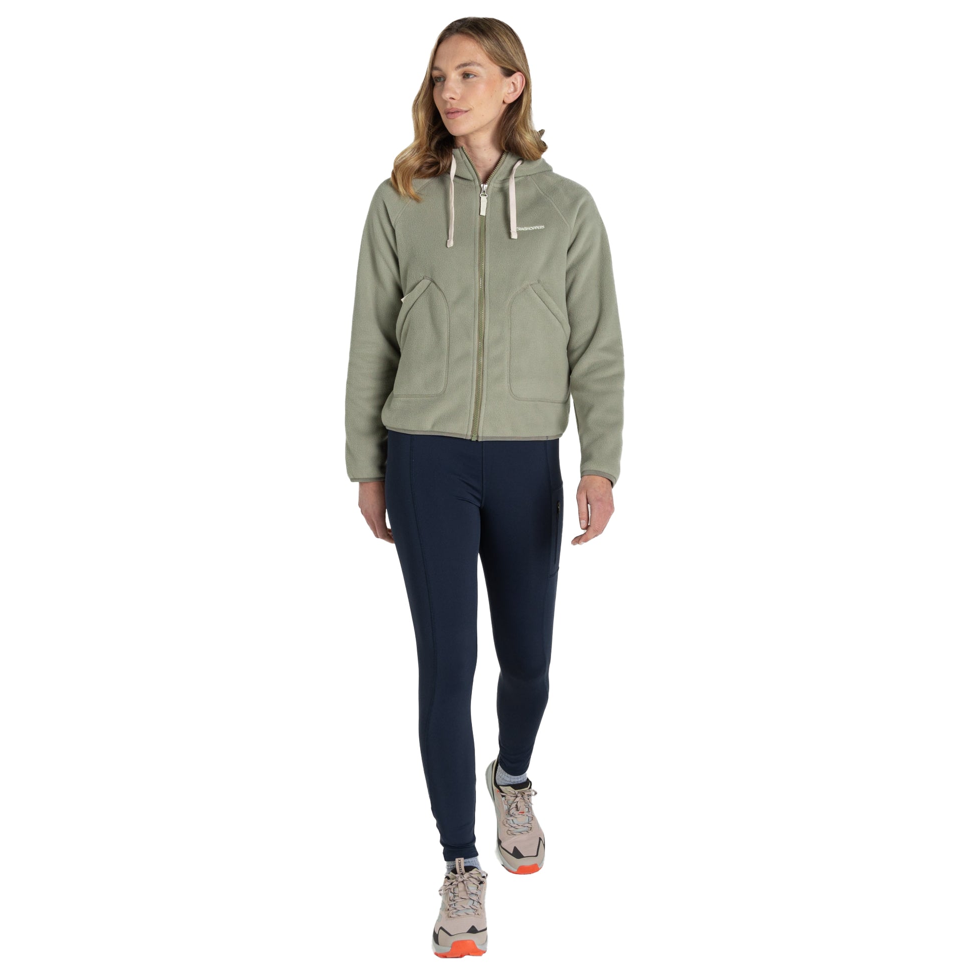 Vert - Side - Craghoppers Womens-Ladies Grainne Full Zip Fleece Jacket