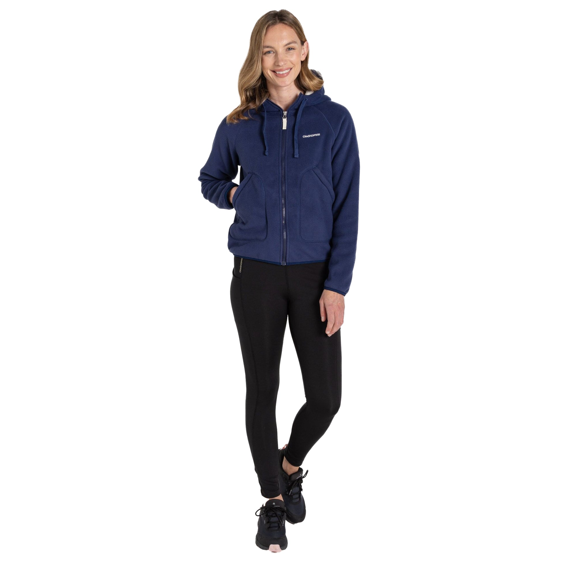 Indigo Blue - Side - Craghoppers Womens-Ladies Grainne Full Zip Fleece Jacket