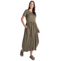 Wild Olive - Front - Craghoppers Womens-Ladies Ember NosiBotanical Maxi Dress