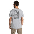 Soft Grey Marl - Back - Craghoppers Mens Lucent Text Marl T-Shirt