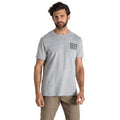 Soft Grey Marl - Front - Craghoppers Mens Lucent Text Marl T-Shirt