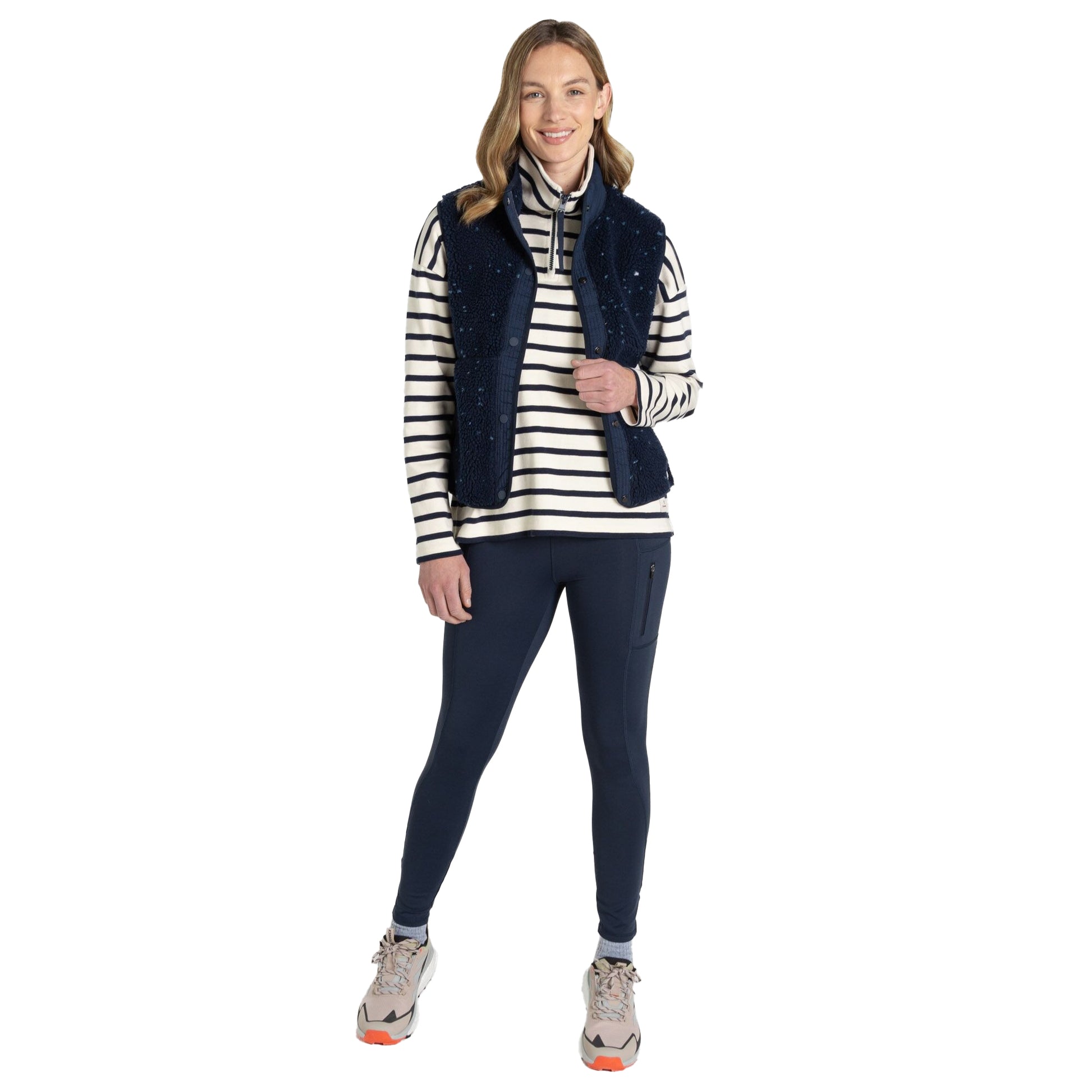 Blue Navy - Side - Craghoppers Womens-Ladies Dinas Gilet