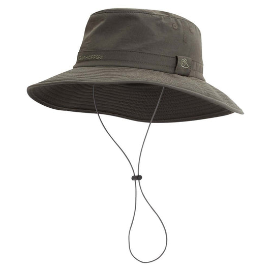 Woodland Green - Front - Craghoppers Mens Outback II Nosilife Hat