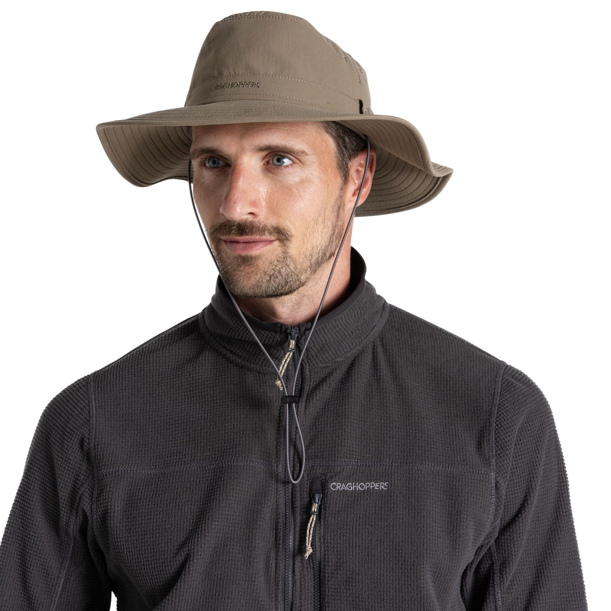 Pebble - Lifestyle - Craghoppers Mens Outback II Nosilife Hat