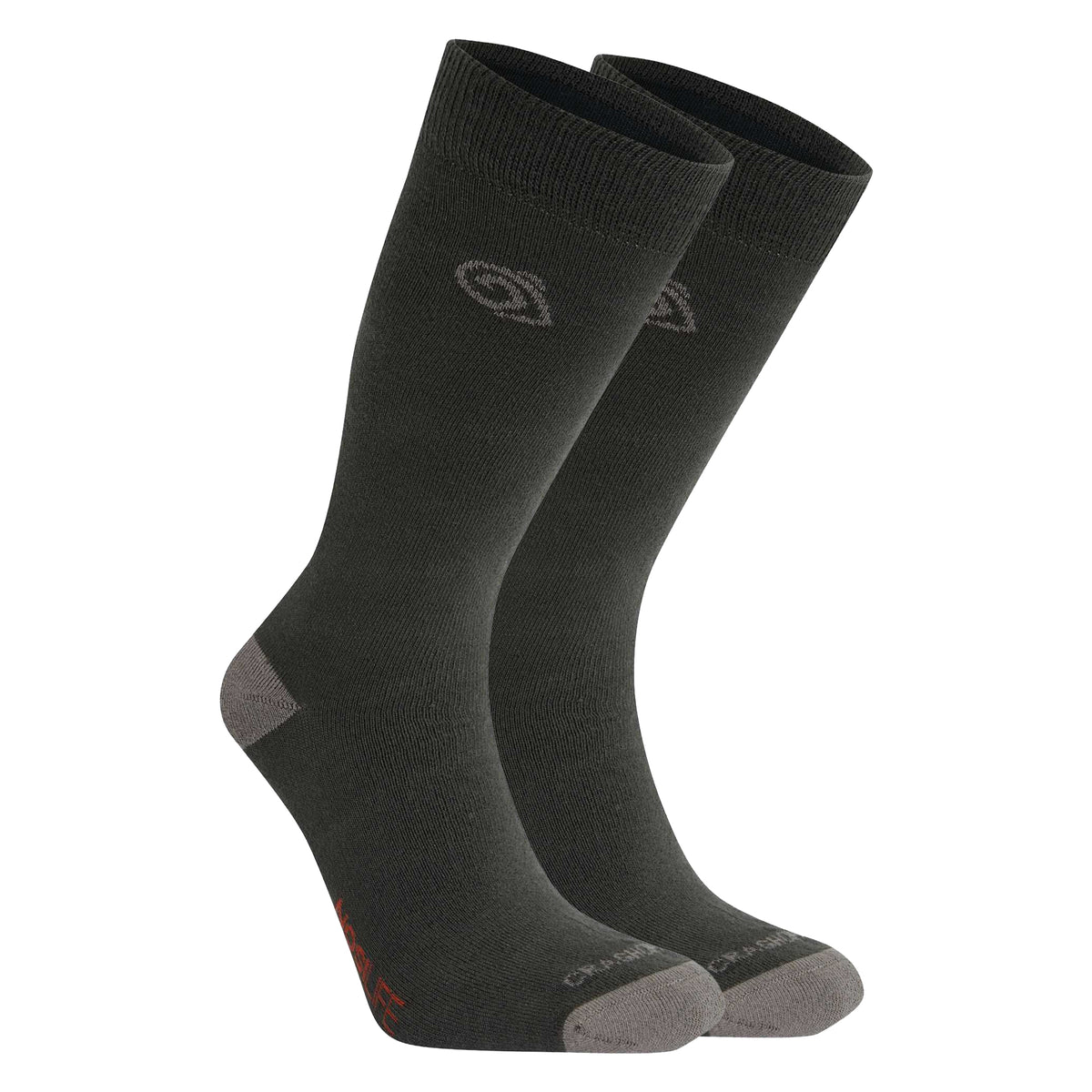 Black Pepper-Mid Grey - Back - Craghoppers Unisex Adult Insect Repellent Socks