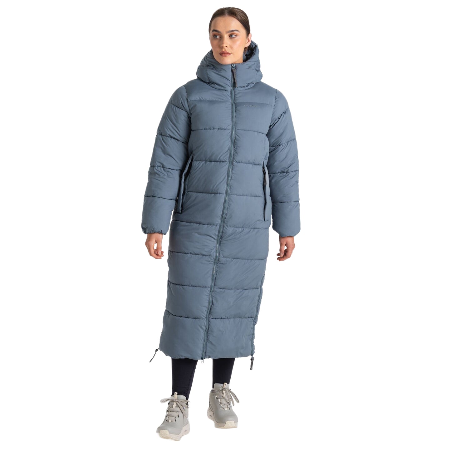 Winter Sky - Side - Craghoppers Womens-Ladies Narlia Insulated Hooded Jacket