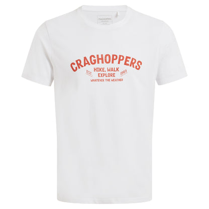 Optic White - Front - Craghoppers Mens Lucent Hike Short-Sleeved T-Shirt