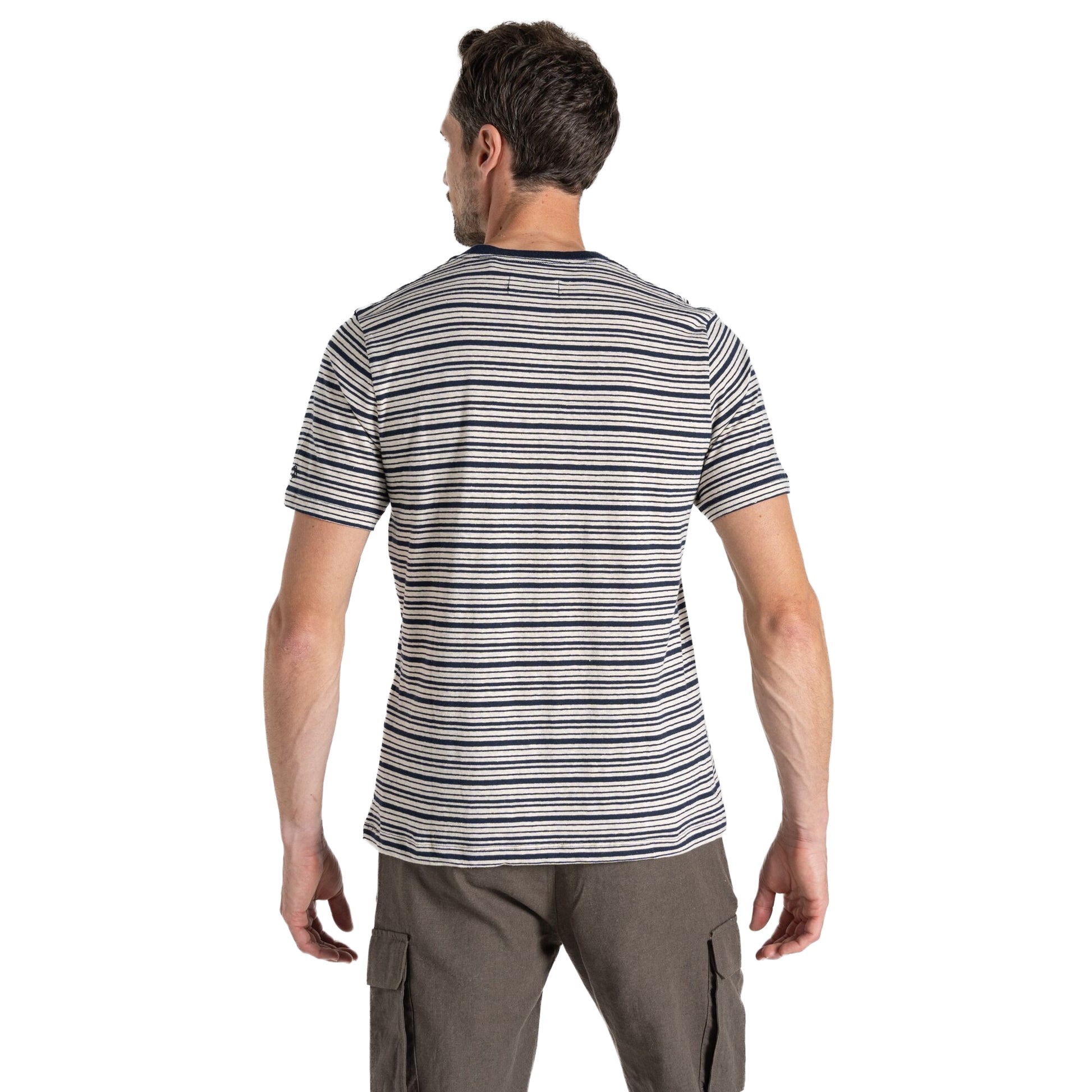 Blue Navy - Back - Craghoppers Mens Mollugo NosiBotanical Short-Sleeved T-Shirt