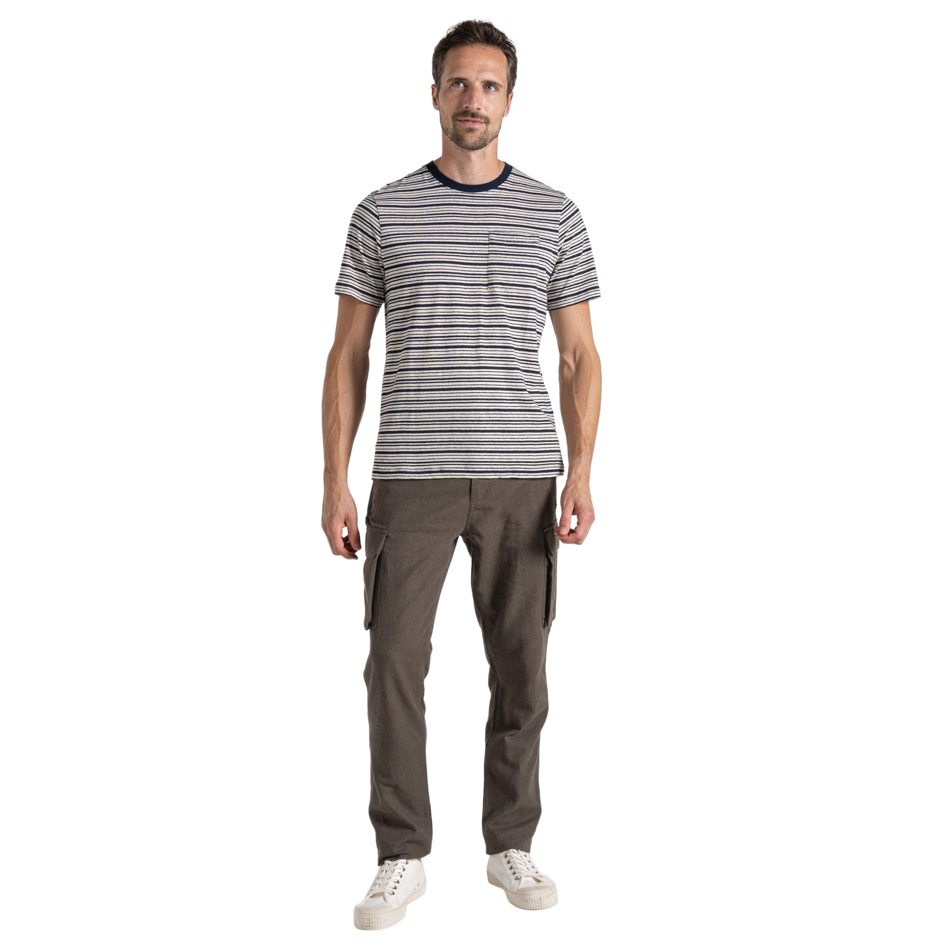 Blue Navy - Side - Craghoppers Mens Mollugo NosiBotanical Short-Sleeved T-Shirt