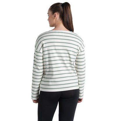 Calico-Meadow Haze - Back - Craghoppers Womens-Ladies Sinead Stripe Long-Sleeved Top