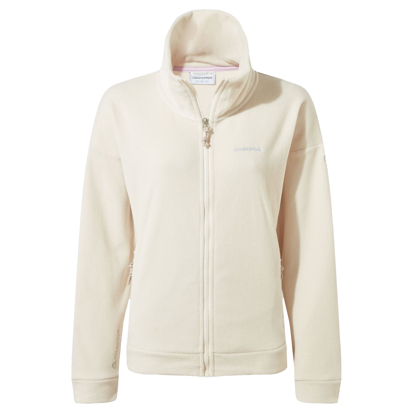 Ecru - Front - Craghoppers Womens-Ladies Polartech Full Zip Fleece Jacket