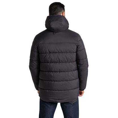 Black - Back - Craghoppers Mens Sutherland Hooded Insulated Jacket