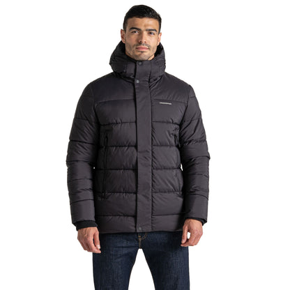 Black - Side - Craghoppers Mens Sutherland Hooded Insulated Jacket