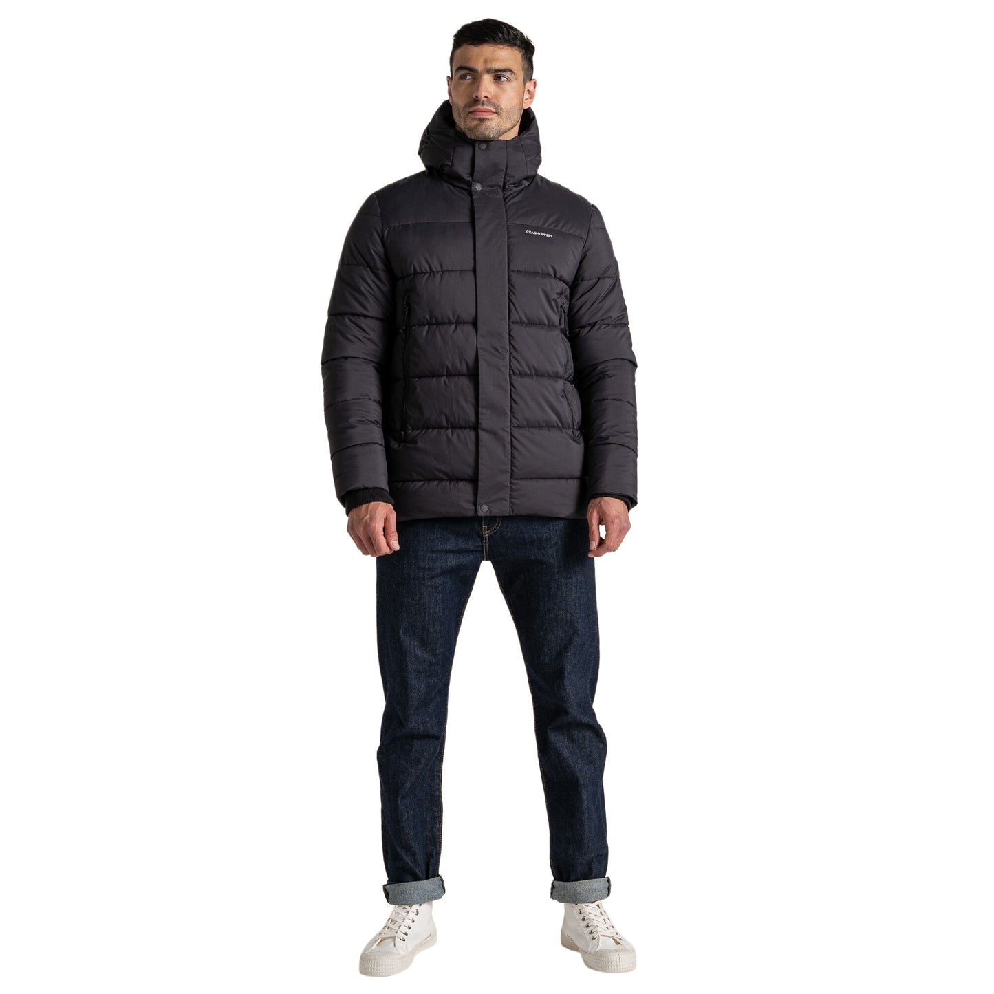 Black - Lifestyle - Craghoppers Mens Sutherland Hooded Insulated Jacket